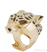 Yellow Gold Panthere Head Ring