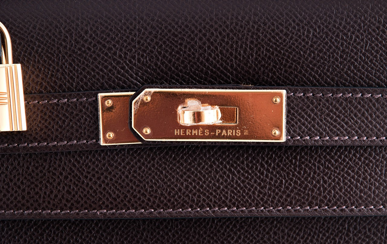 Kelly 32 Choco Sellier Epsom