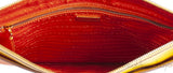Saffiano Papaya & Mimosa Large Clutch