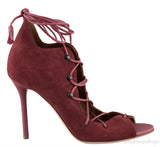 Suede Lace Up Heels