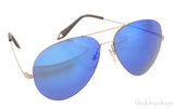 Blue Mirrored Sunglasses