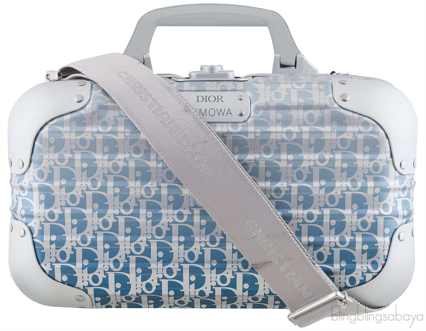Dior x Rimowa Carry-on Hand Case Aluminum Oblique Blue Gradient