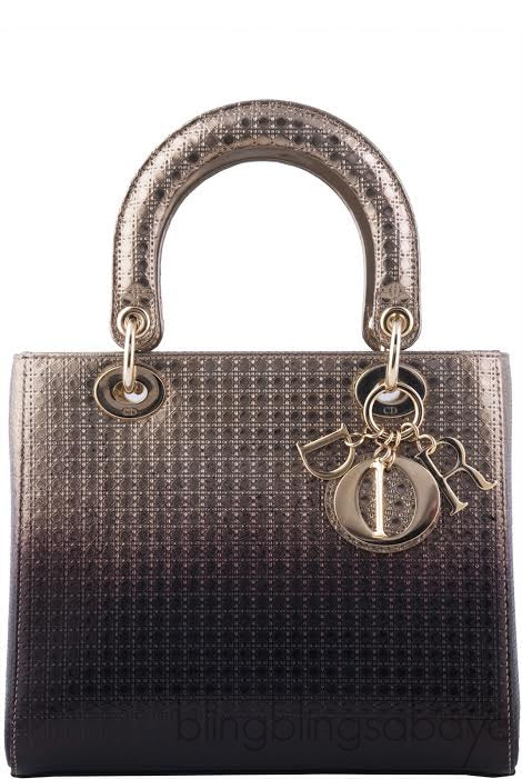 Gold Ebony Graded Metallic Lady Dior