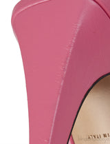 Bottega Veneta Pink Point Leather Slingback Pumps