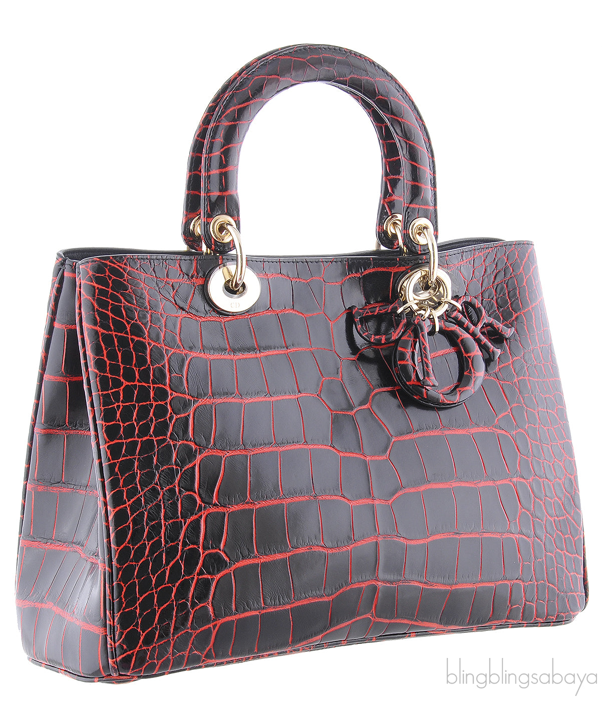 Black/Red Crocodile Diorissimo