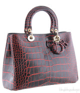 Black/Red Crocodile Diorissimo
