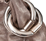 Metallic Brown Hobo Shoulder Bag