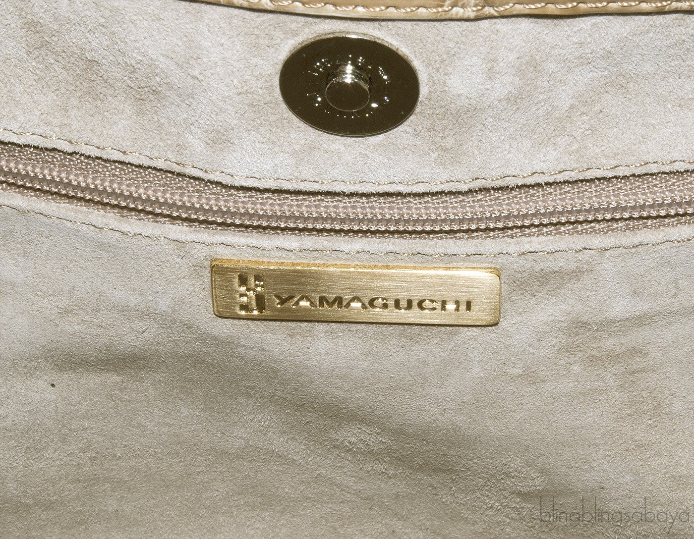 Beige Crocodile Handbag