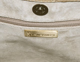 Beige Crocodile Handbag