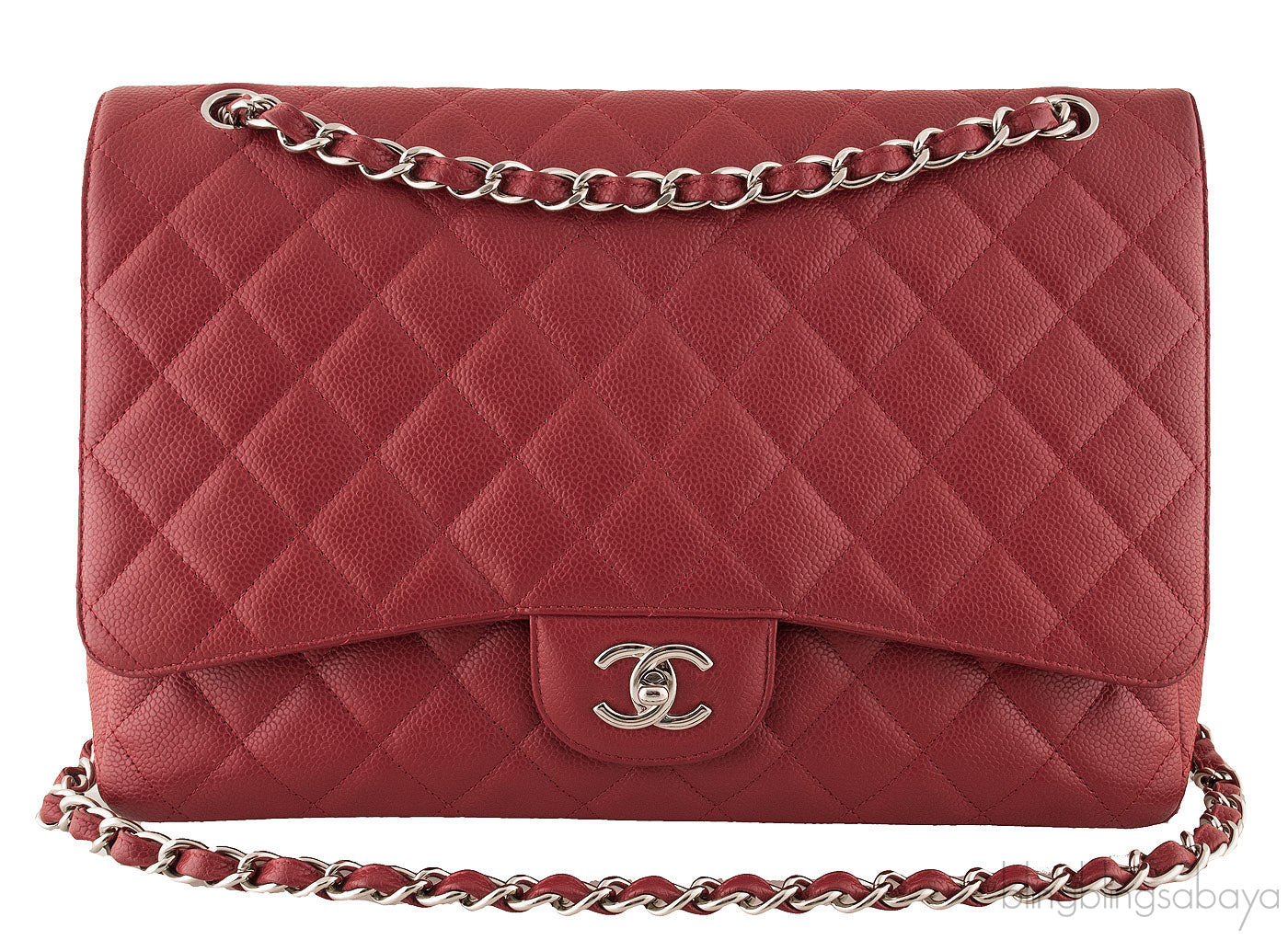 Red Caviar Maxi Flap Bag