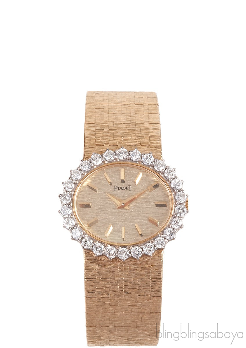 Piaget Vintage Dauphine Gold & Diamond Watch