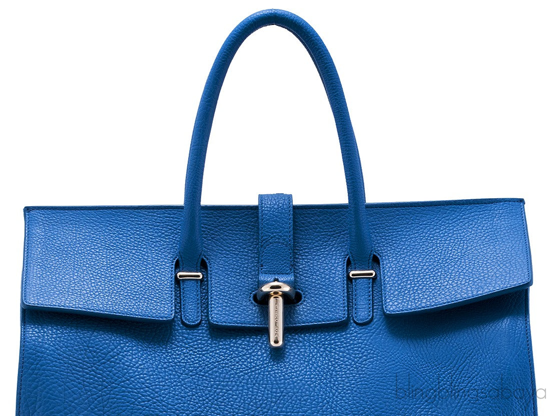 Blue Round Tube Bag