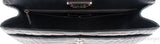 Black Patent Crocodile Flap Bag