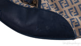 Fendi Blue FF Printed Canvas Hobo