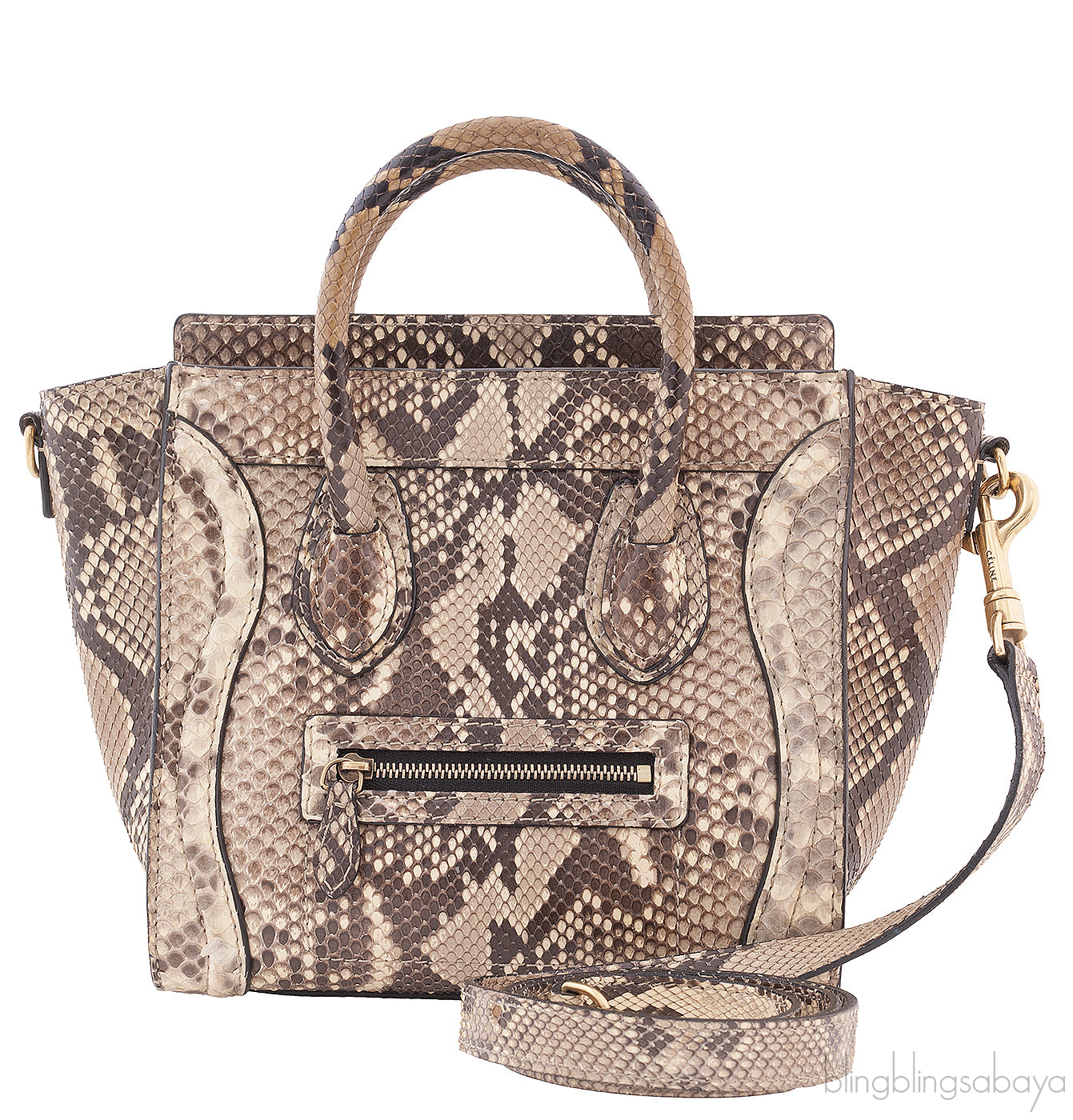 Natural Python Nano Luggage