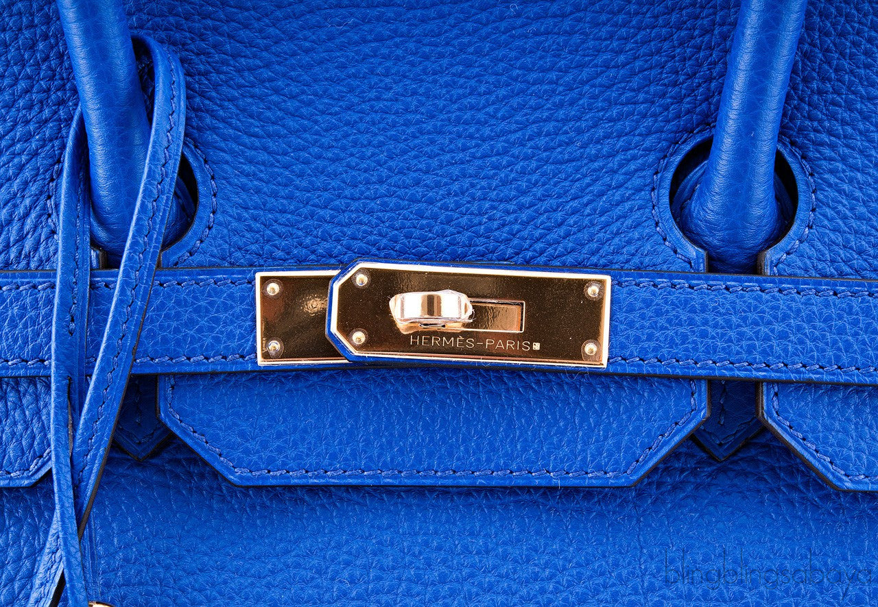 Birkin 35 Blue Electric Togo