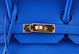 Birkin 35 Blue Electric Togo