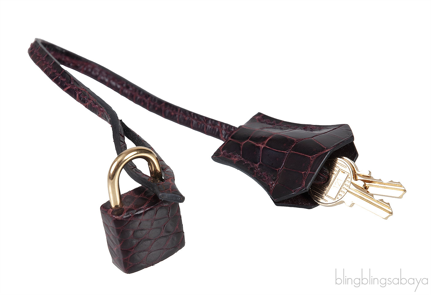 Birkin 35 Prune Crocodile Porosus GHW