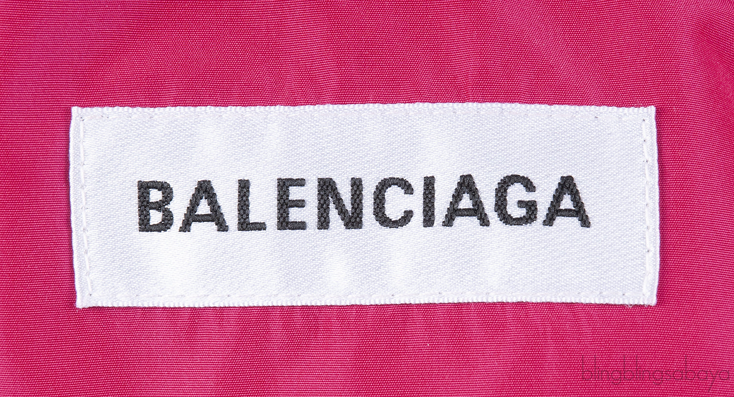 Fuchsia Pink Logo Hoodie Windbreaker
