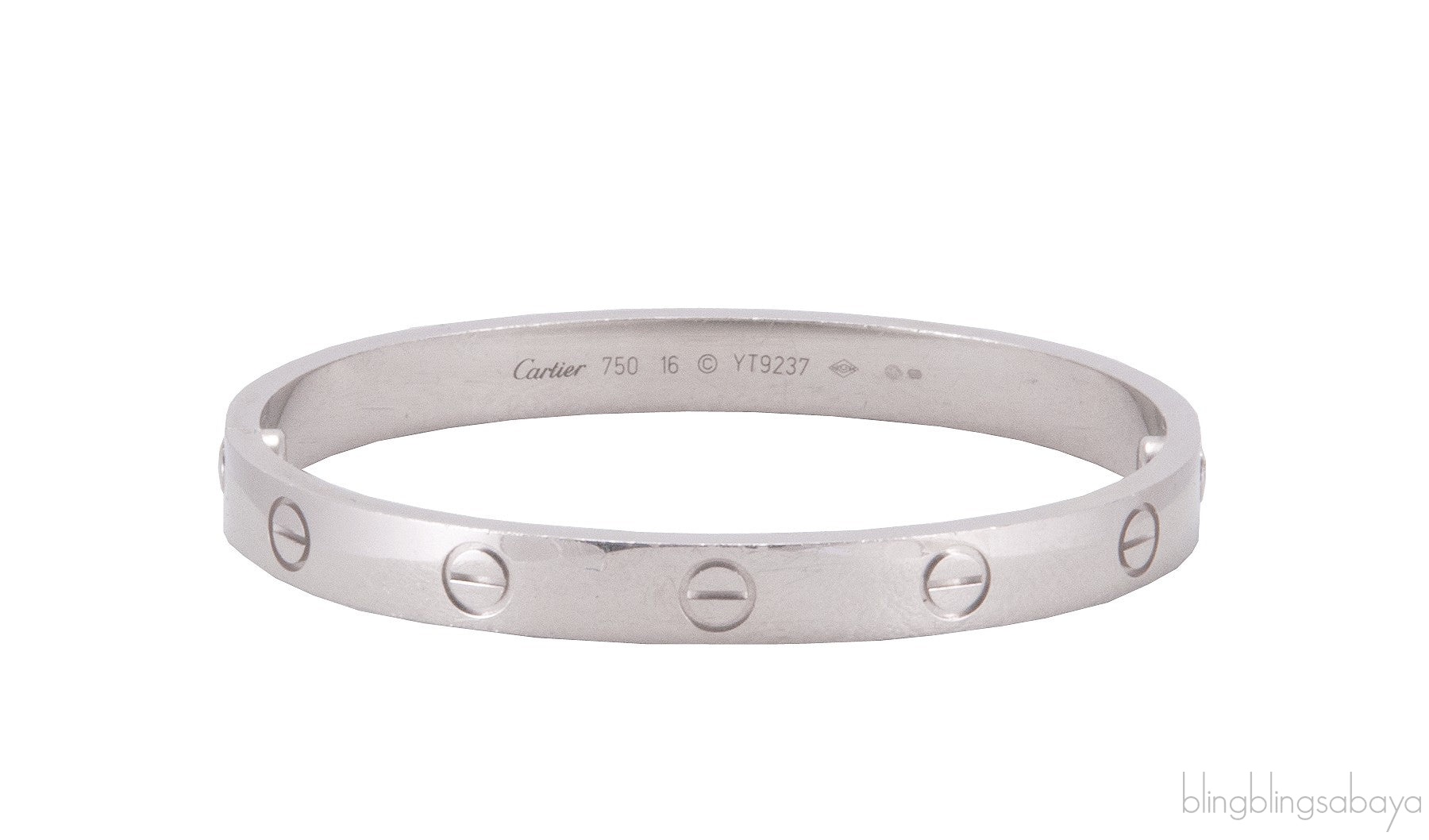 White Gold LOVE Bracelet