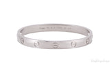 White Gold LOVE Bracelet