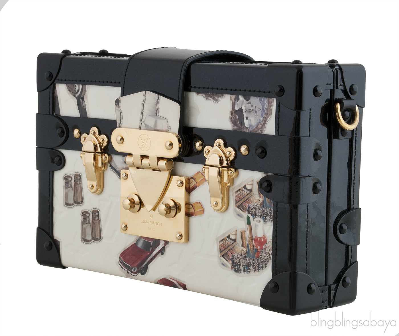 Petite Malle Sticker Clutch Bag