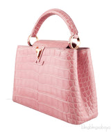 Capucines Vieux Rose Crocodile BB
