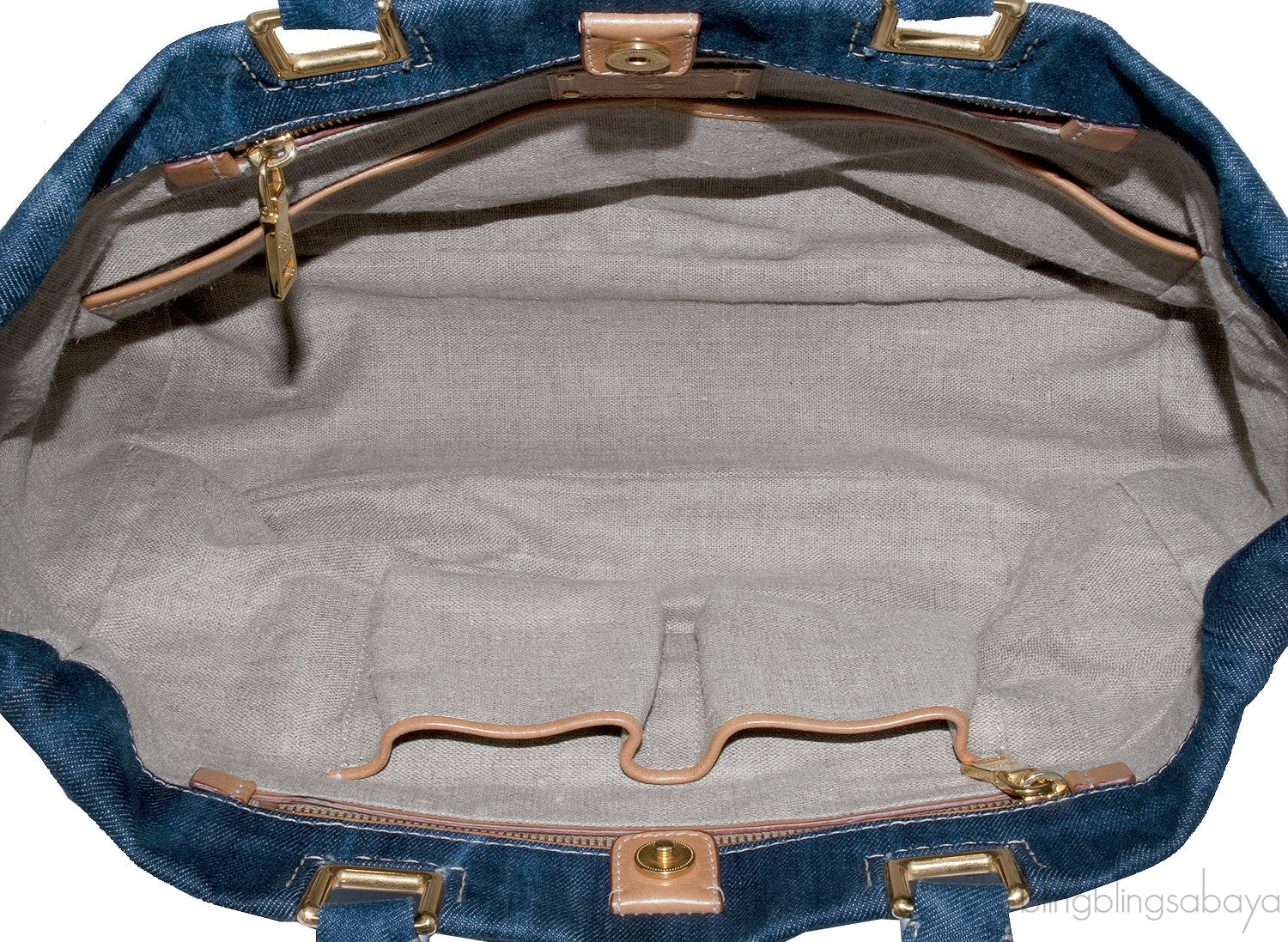 Blue Denim Shoulder Bag