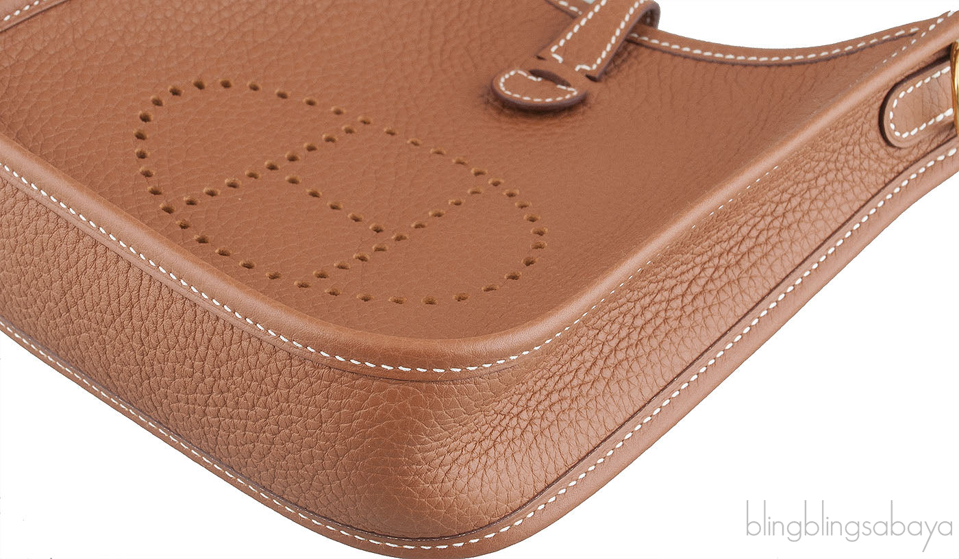 Mini Evelyne Gold Crossbody Bag