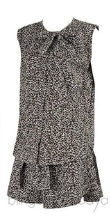 Louis Vuitton Leopard Print Top & Mini Skirt