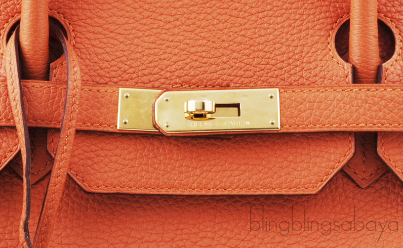 Birkin 40 Orange Togo  GHW