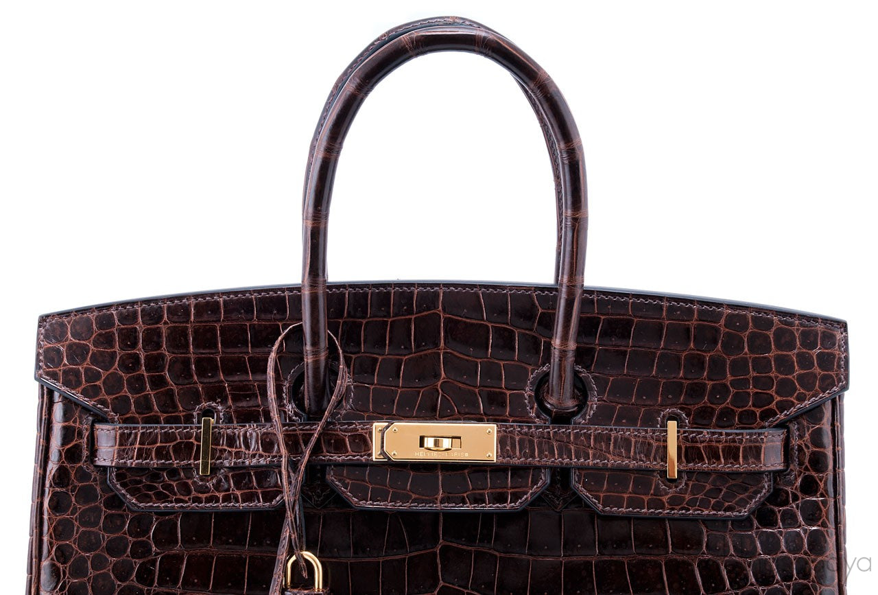 Birkin 35 Havanne Shiny Croco