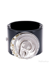 Black Soup Can Cuff Bracelet