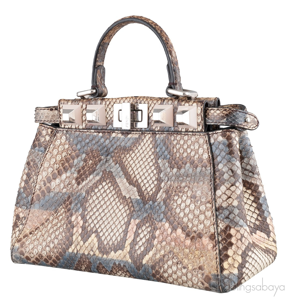 Multicolored Mini Peekaboo Studded Python