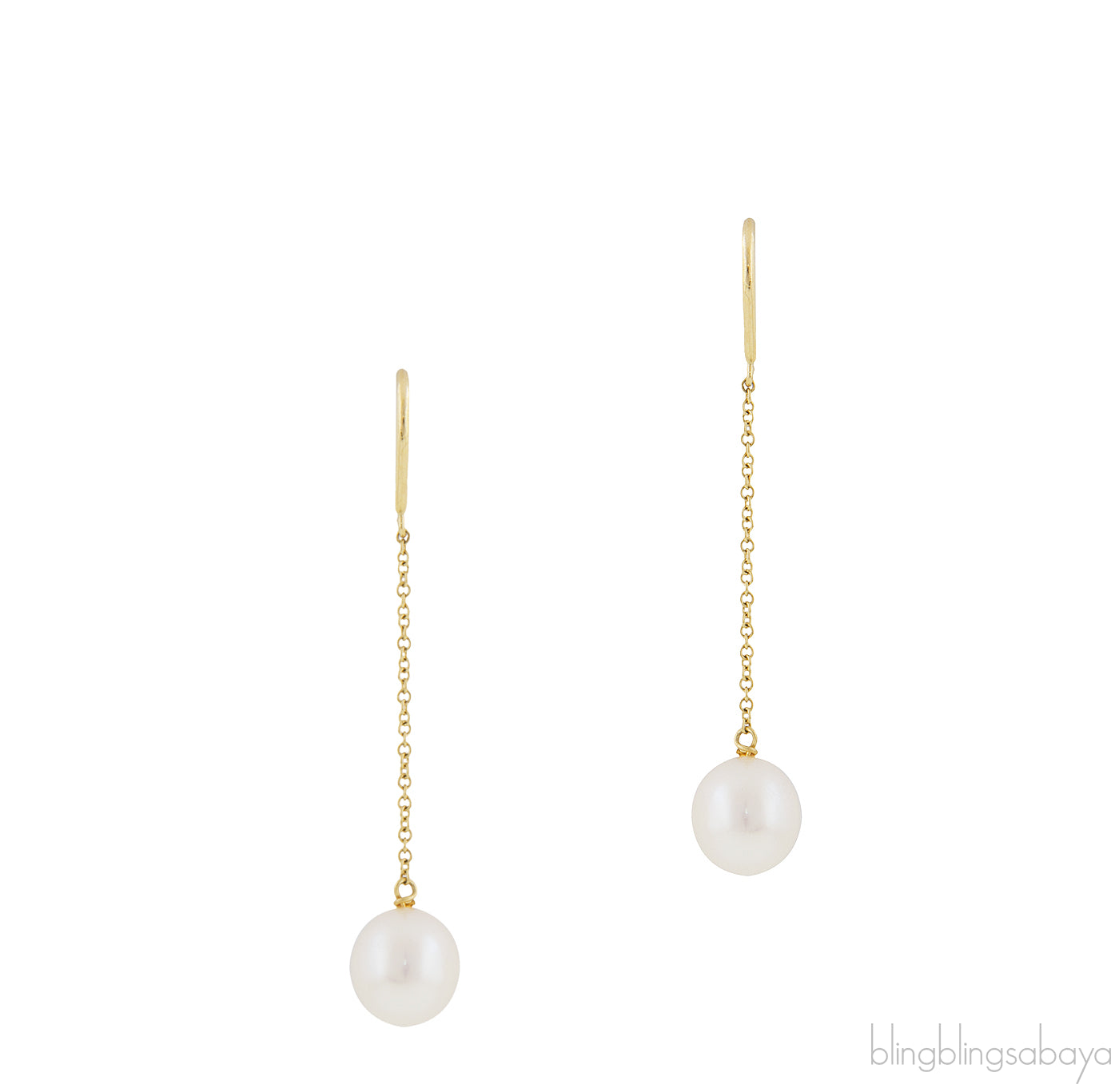 Pearls by the Yard Chain Earrings