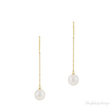 Pearls by the Yard Chain Earrings