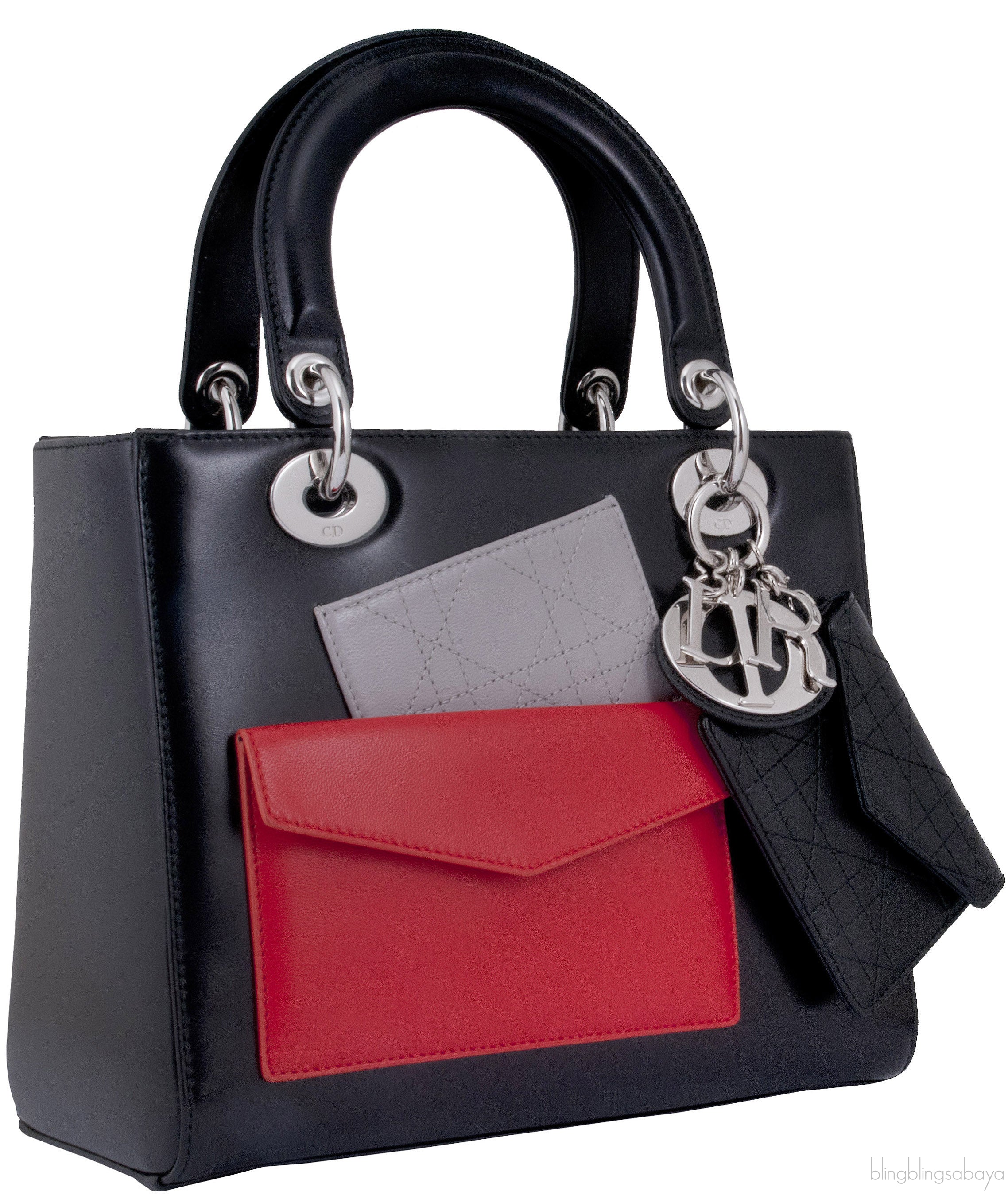 Lady Dior Black w/ Front Pocket*