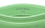 Mint Green Caviar Card Holder