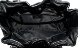 Charming Lock Black Satin Bag