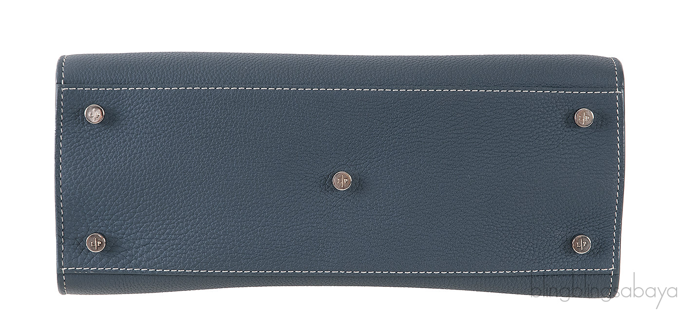 Loro Piana Forest Green Leather Handbag