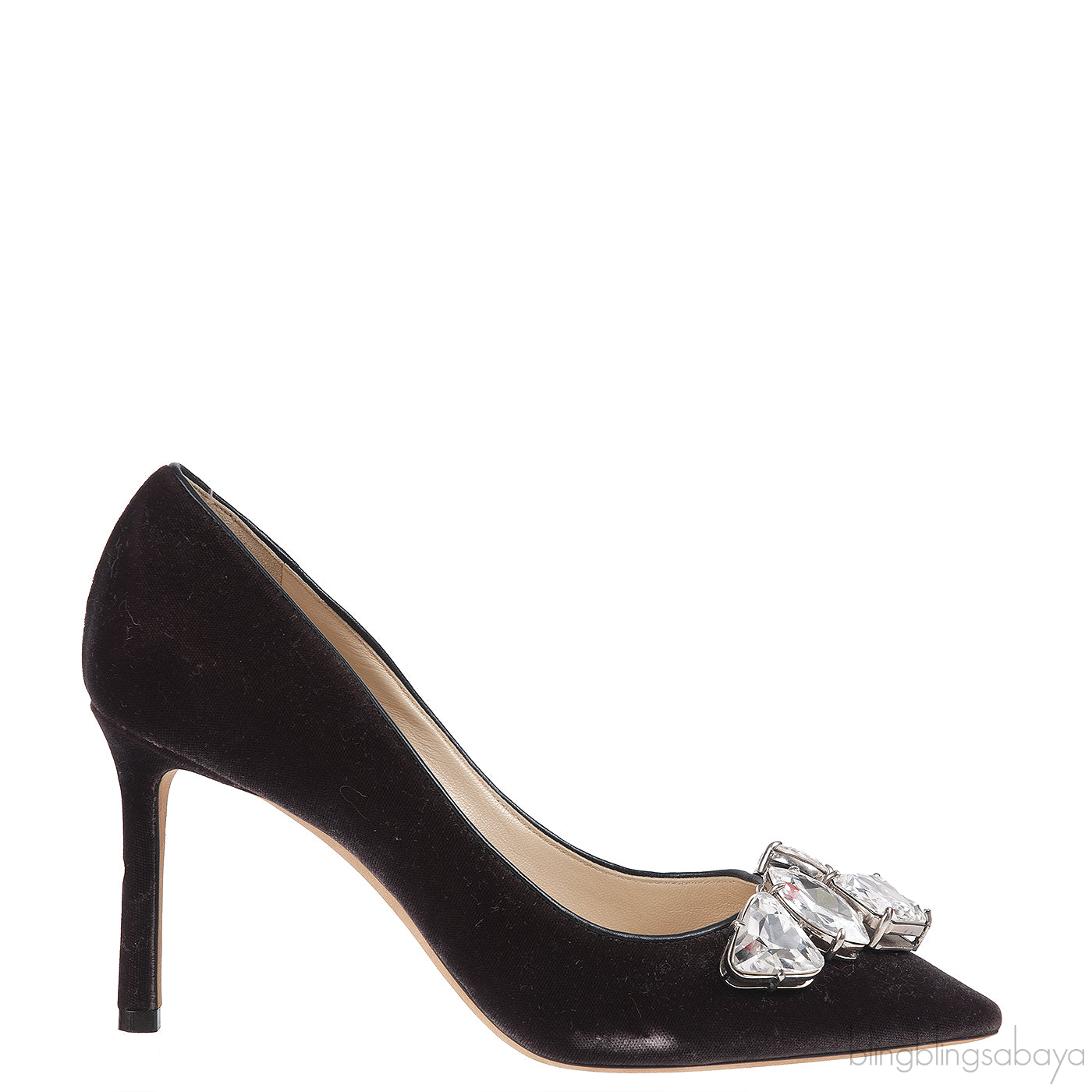 Jimmy Choo Marvel Dark Mink Brown Velvet Heels