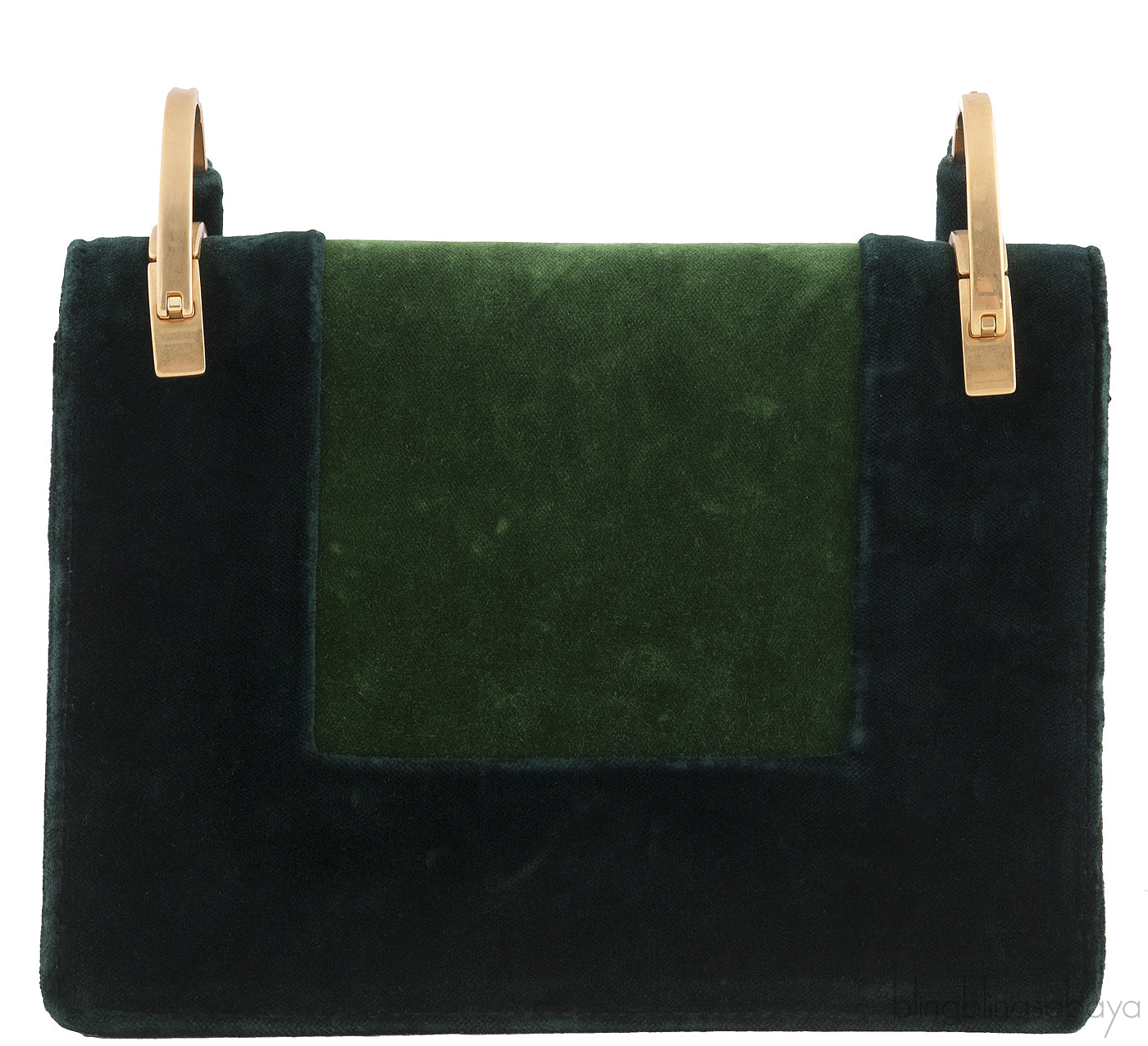 Patina Velvet Bi-color Shoulder Bag