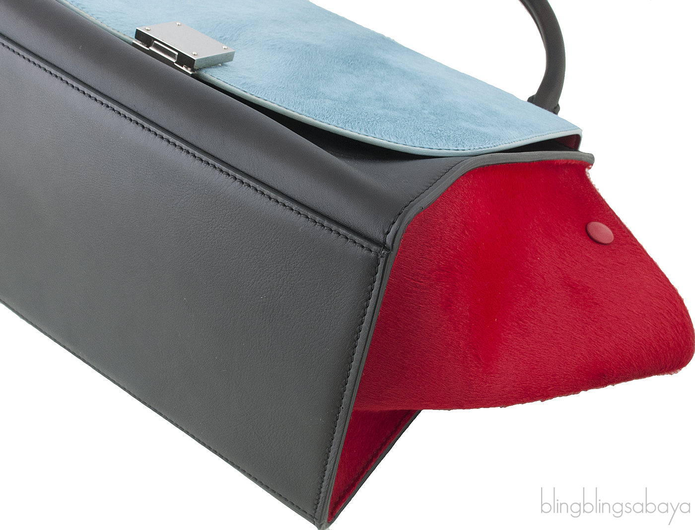 Trapeze Luggage Tri-color Pony Hair*