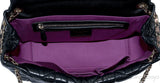 Black Quilted Leather Shoulder Bag