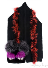 Bag Bugs Scarf Black