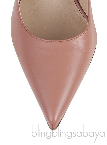 Old Rose Pointed Toe Heels
