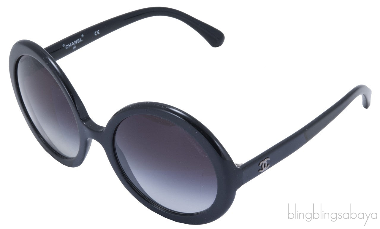 Oversized Black CC Sunglasses