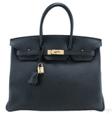 Birkin 35 Black Togo GHW
