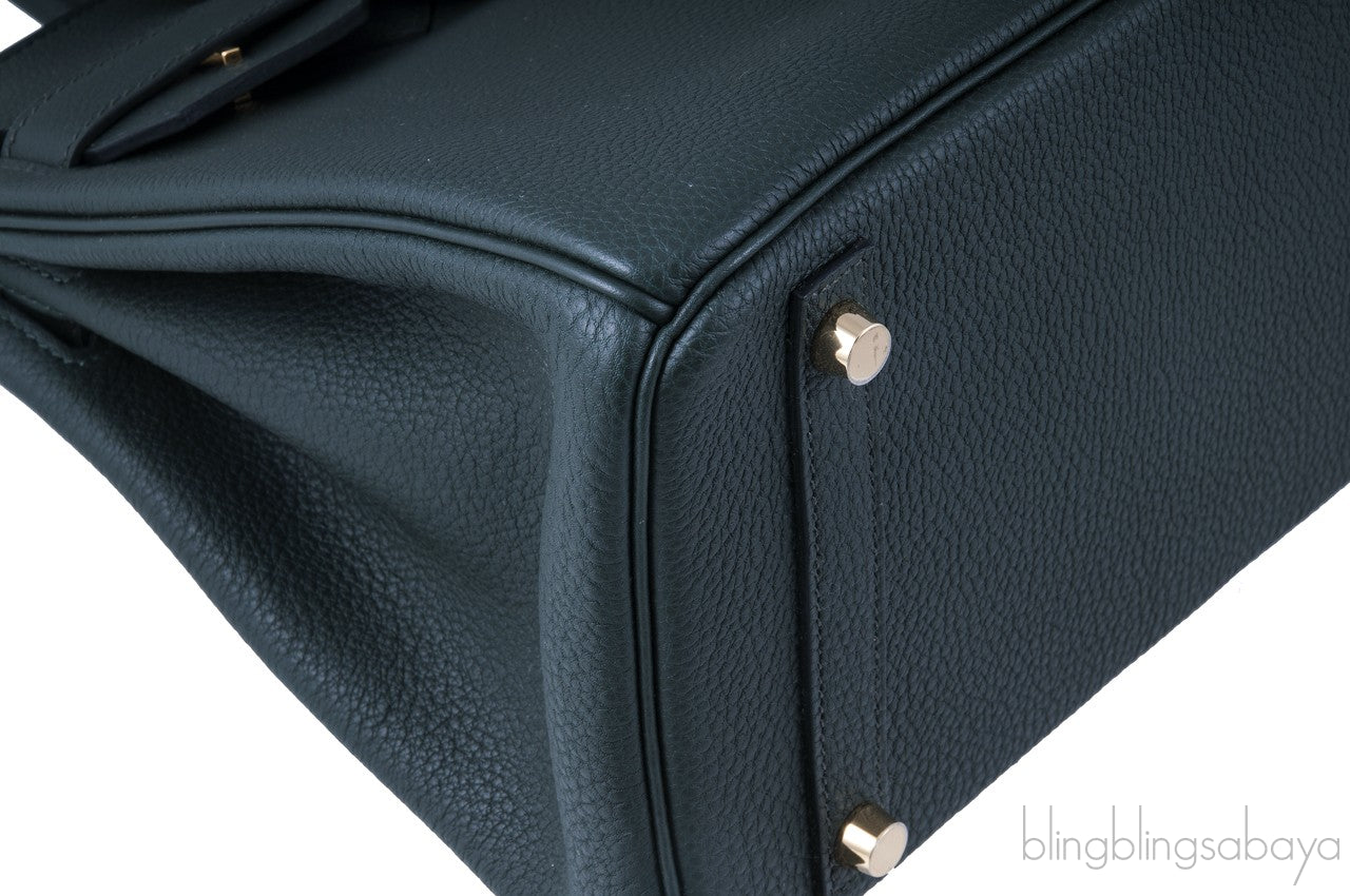 Birkin 30 Vert Fonce Togo