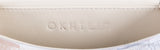 Silver Palmette Oval Minaudiere Clutch